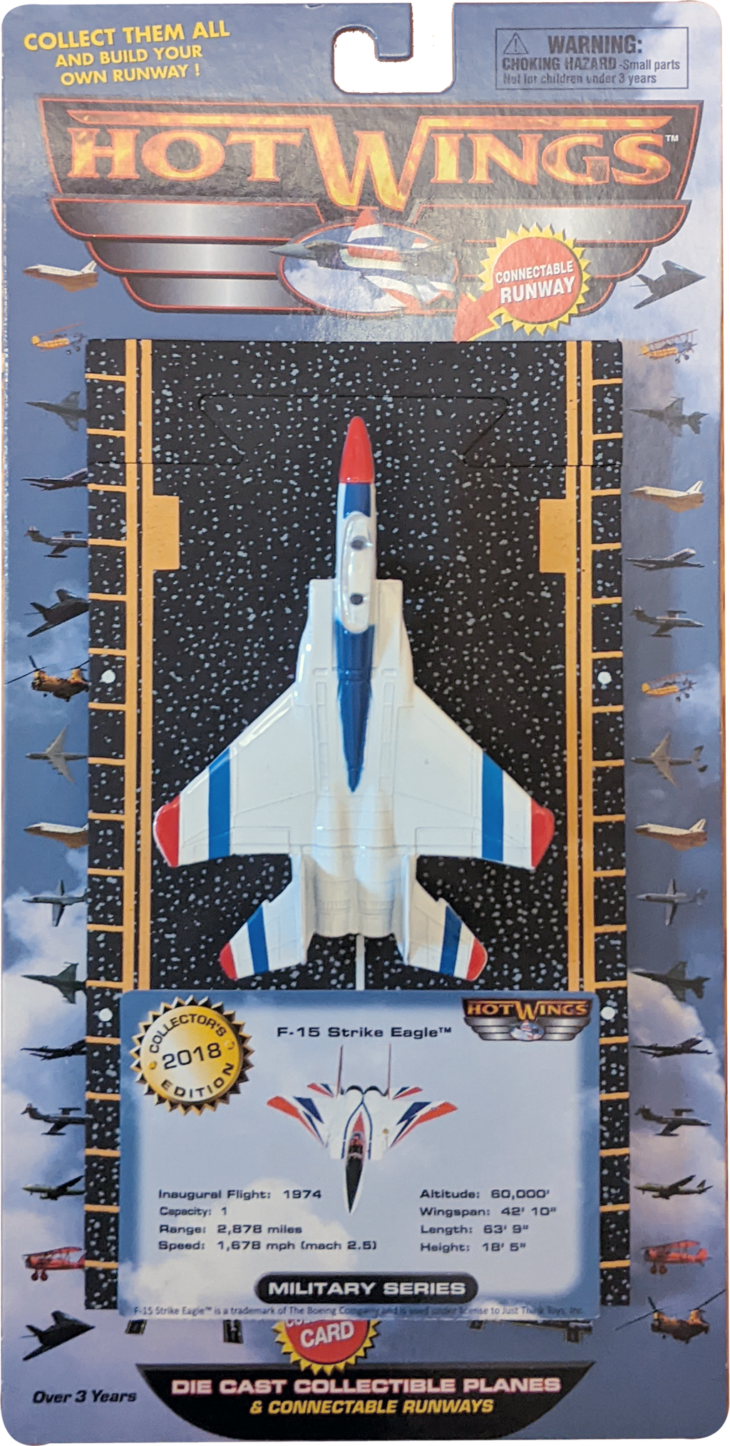 F-15 Eagle Hot Wings plane with connectible runway – Just Think Toys