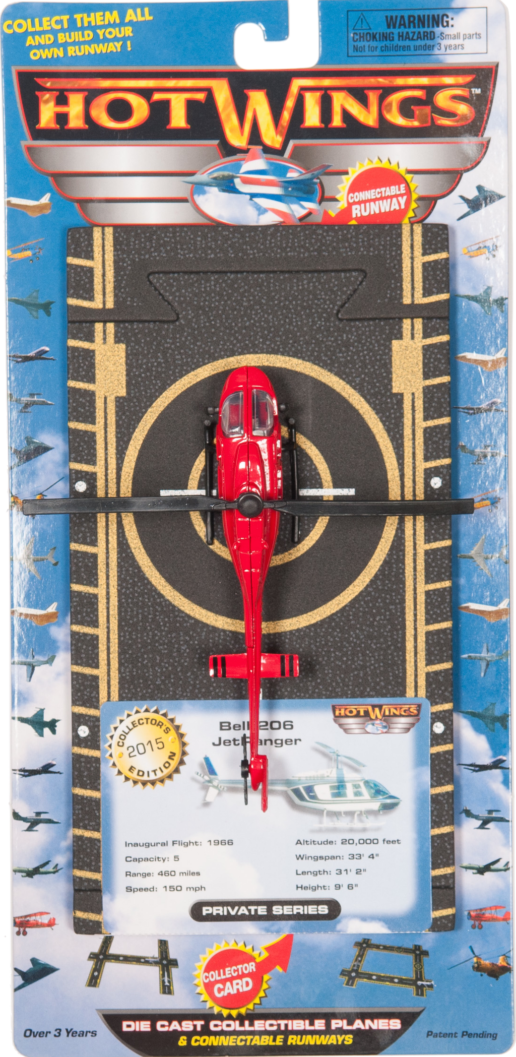 Bell 206 JetRanger Hot Wings plane with connectible runway – Just