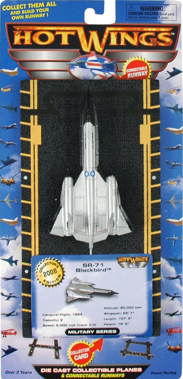 SR-71 Blackbird Hot Wings plane and connectible runway. – Just