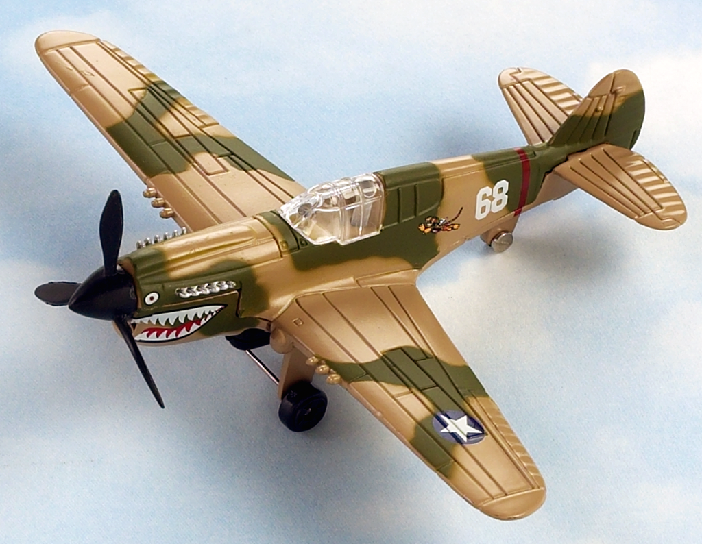 P-40 Flying Tiger Hot Wings plane and connectible runway. – Just