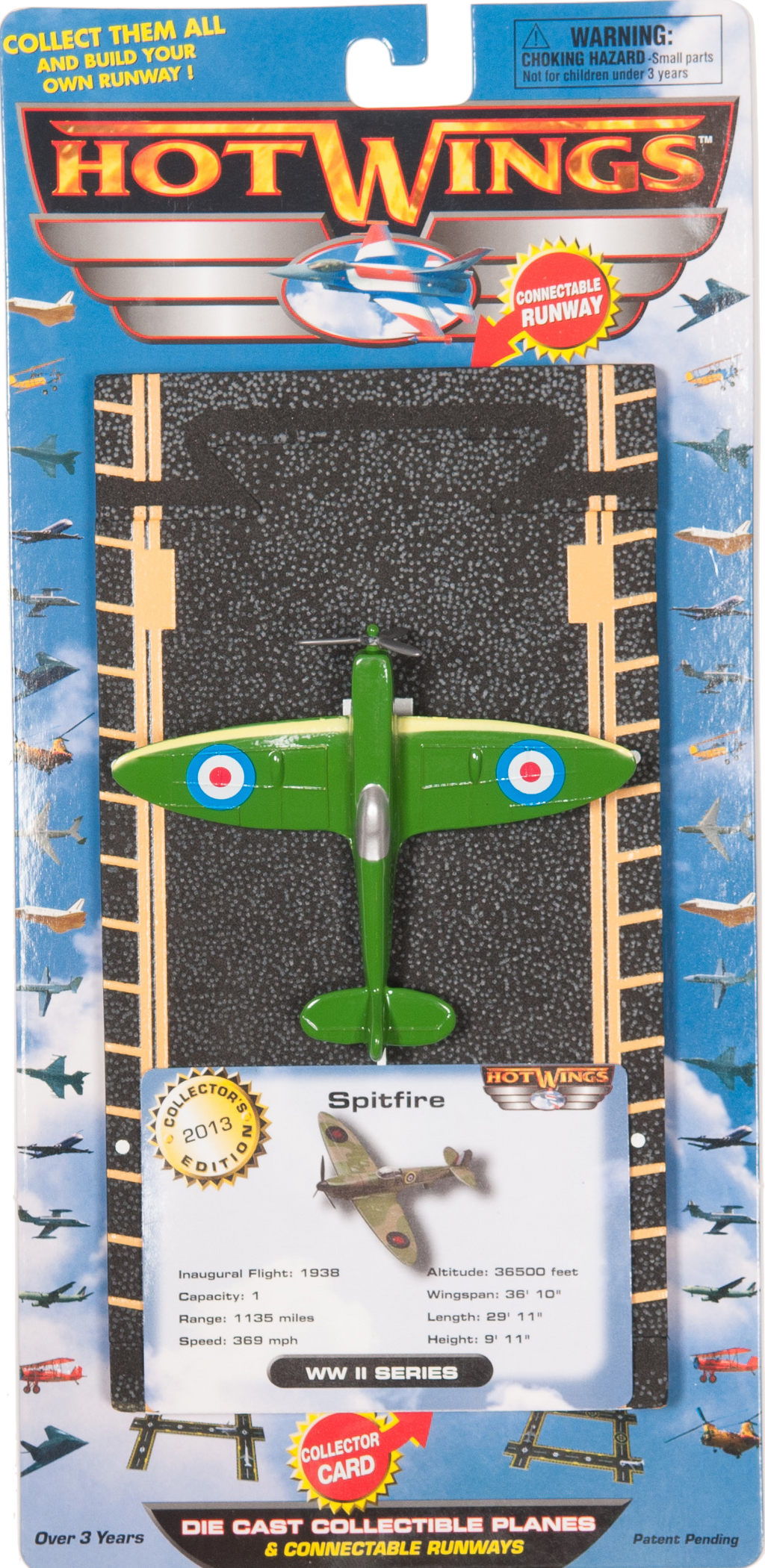 Spitfire Hot Wings plane and connectible runway. – Just Think Toys