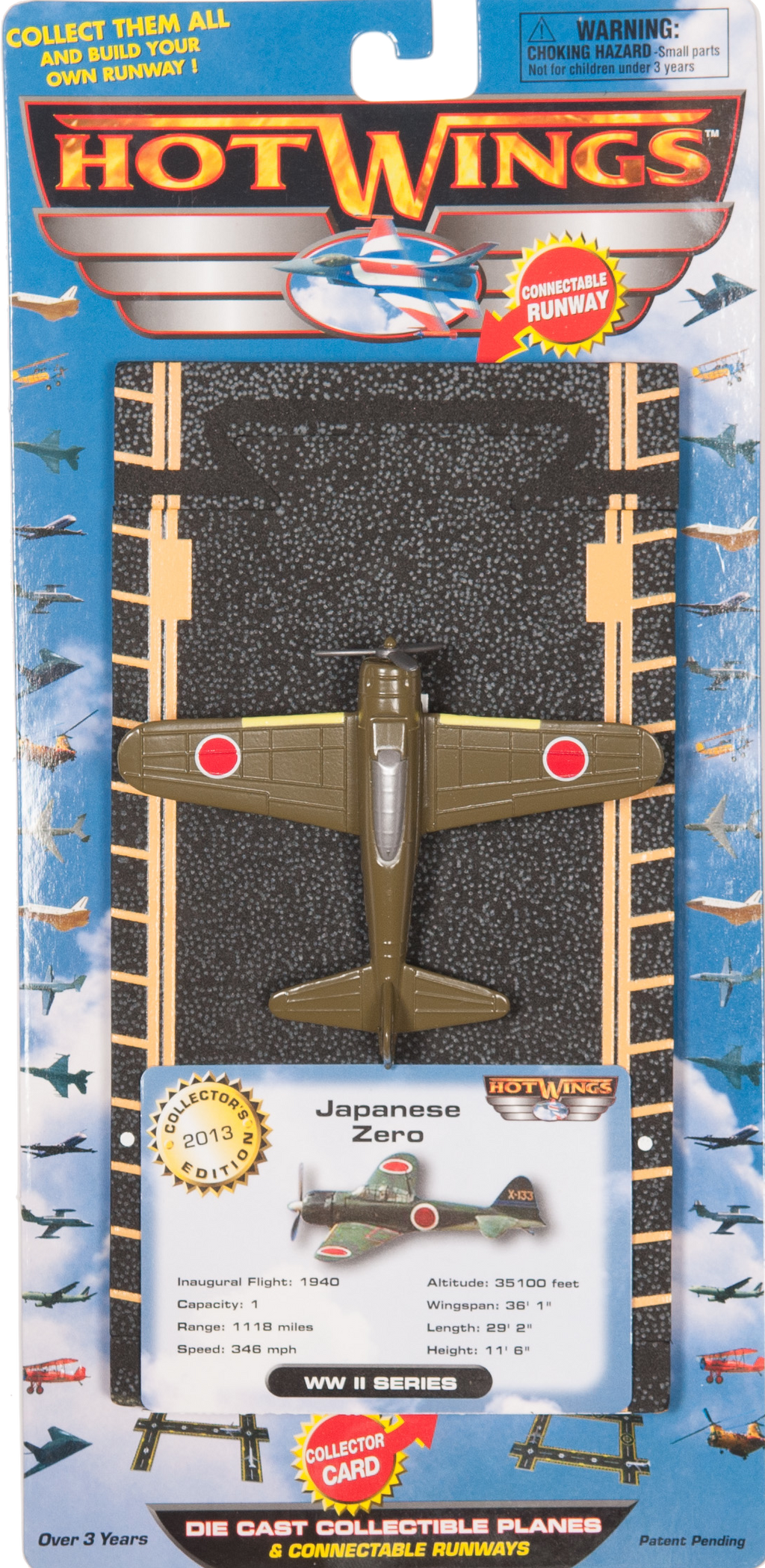 ‘63 Japanese vintage zero airplane toy Japanese Zero Hot Wings plane and connectible runway. – Just Think