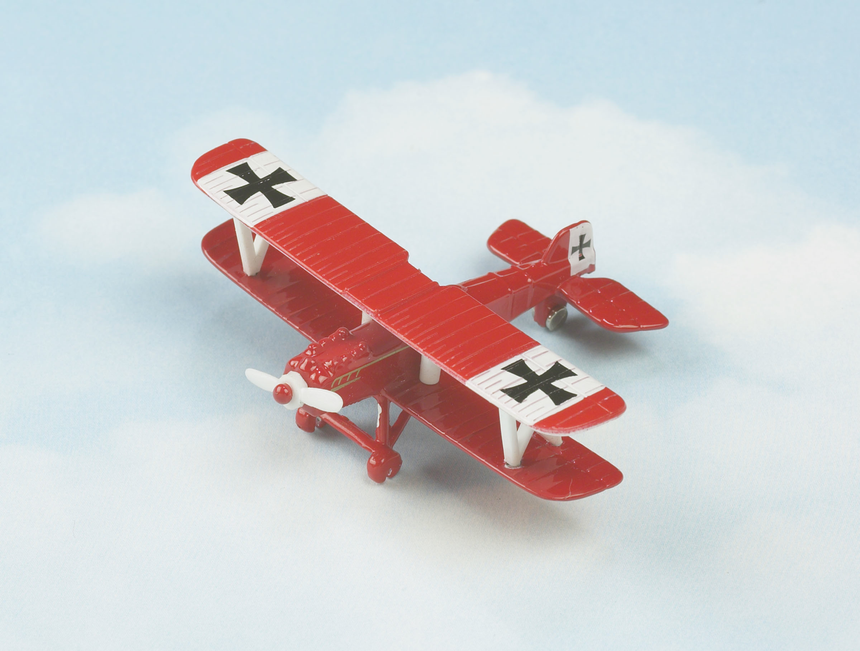 Red top plane toy