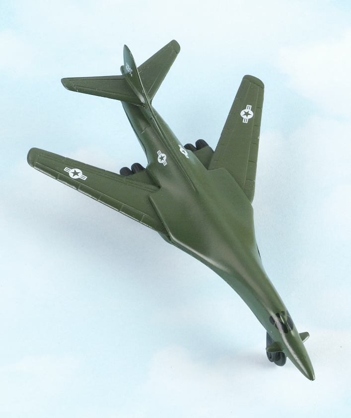 B1 Model B-1 Lancer Bomber Hot Wings plane with connectible runway – Just Think Toys
