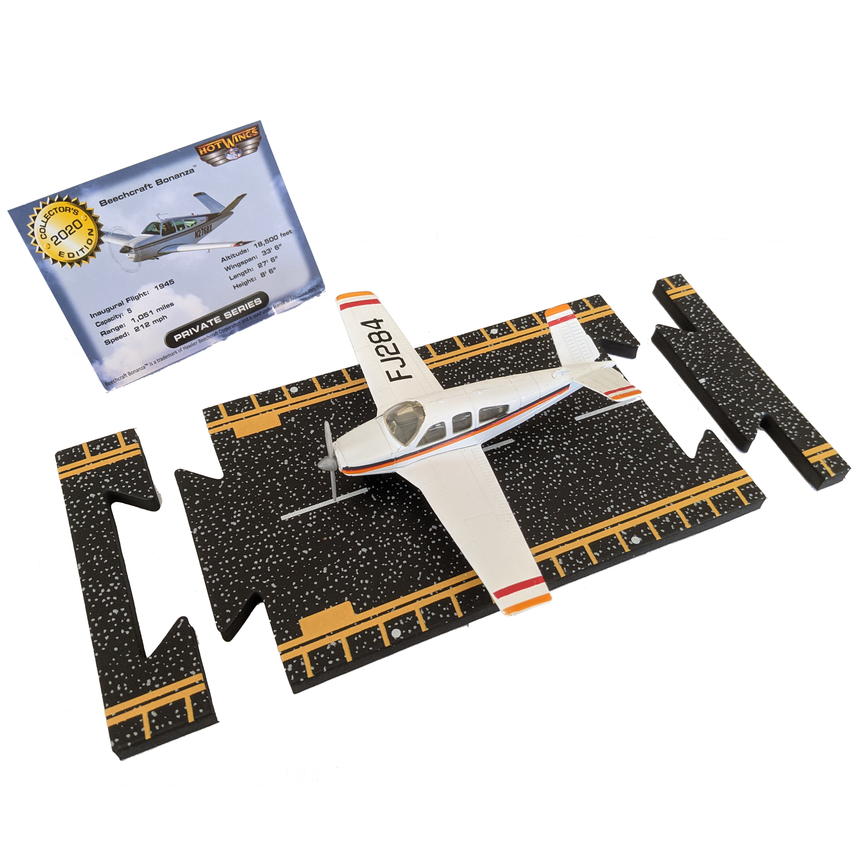 Beechcraft Bonanza Hot Wings plane with connectible runway – Just Beechcraft Bonanza Hot Wings plane with connectible runway – Just