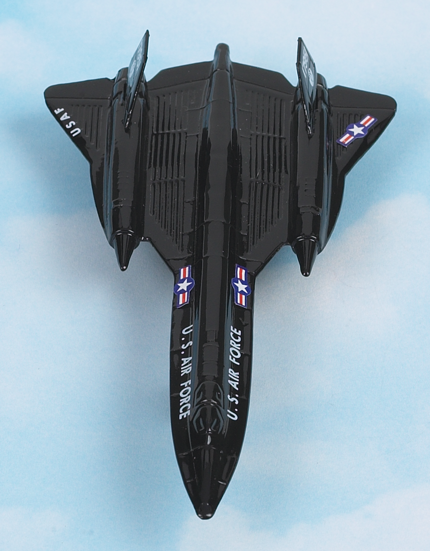 SR 71 Blackbird Hot Wings plane and connectible runway. Just Think Toys