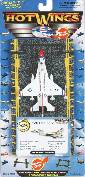 F-16 Thunderbird Hot Wings plane with connectible runway – Just
